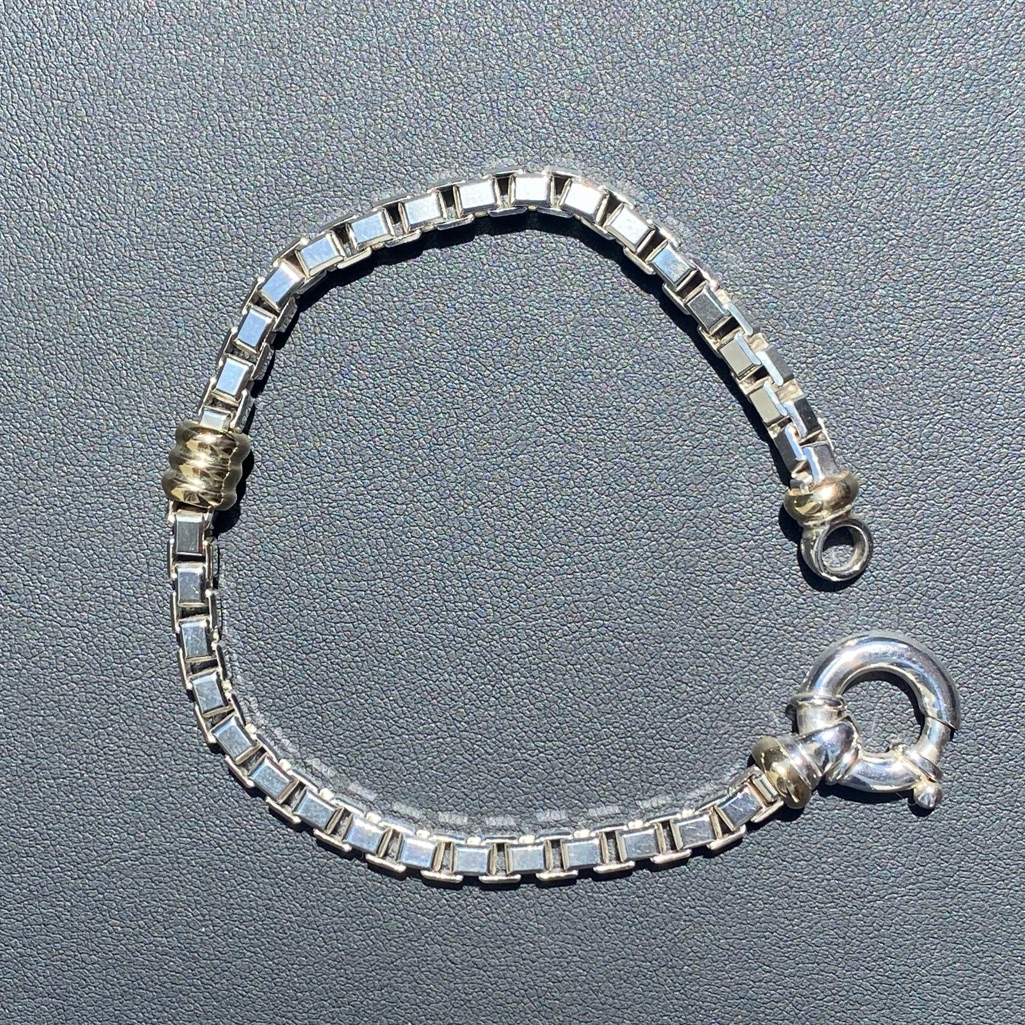 Unisex 92514kt Box Link Bracelet